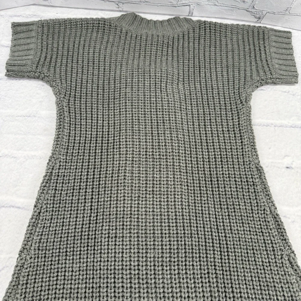 Soft‎ Surroundings City Sweater Tunic Size PXS Wool Blend Double Breasted Gray